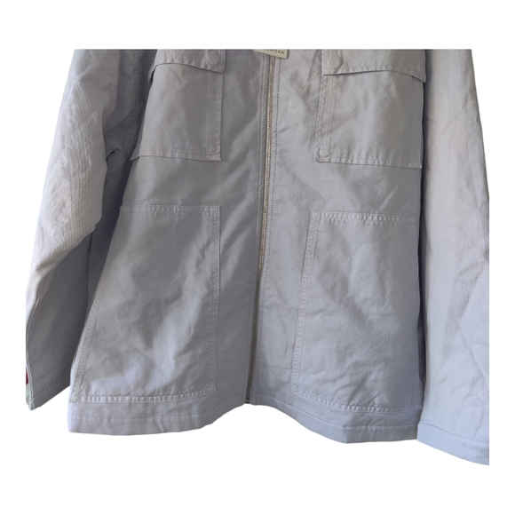 NWT Good American Zip Chore Jacket, Size 4(XL) Color Lilac Mist. - Picture 10 of 13